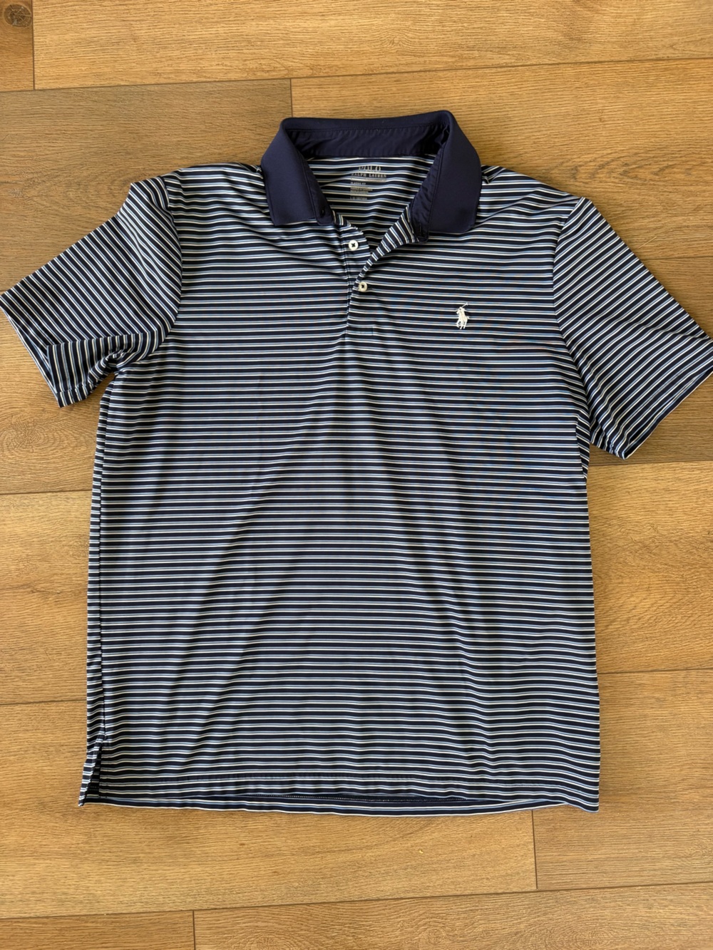 Polo by Ralph Lauren Navy and White Striped Polo
